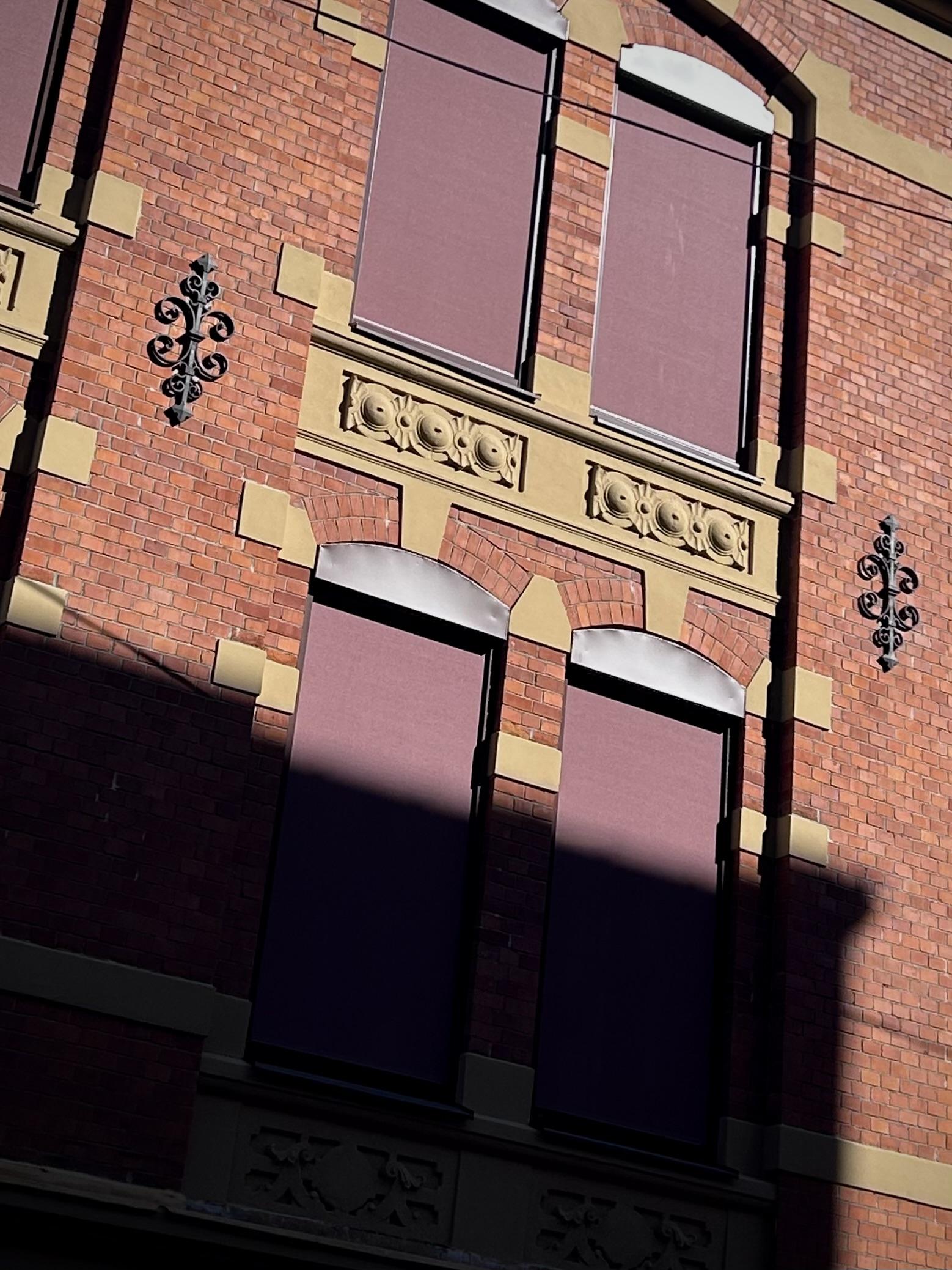 shadow on a building